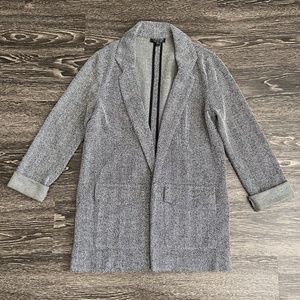 Topshop Herringbone Knit Blazer with Pockets